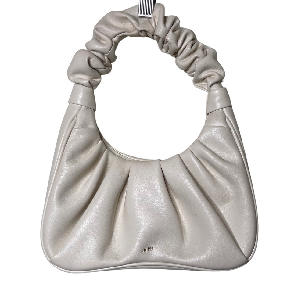 JW PEI GABBI RUCHED HOBO HANDBAG - IVORY - Picture 2 of 6